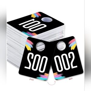 Plastic tags - 100 Consecutive numbers 001-100